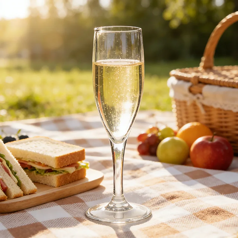 150 مل زجاج بلاستيك للشمبانيا للحفلات