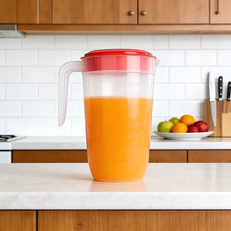 إبريق بلاستيكي تجاري سعة 2 لتر PP لمحلات المشروبات